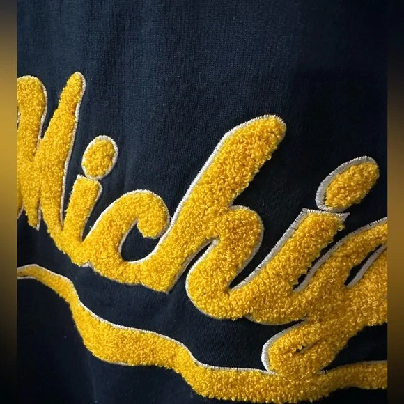 Licensed University of Michigan Zip up hoodie by franchise club. Rare. - Picture 2 of 9